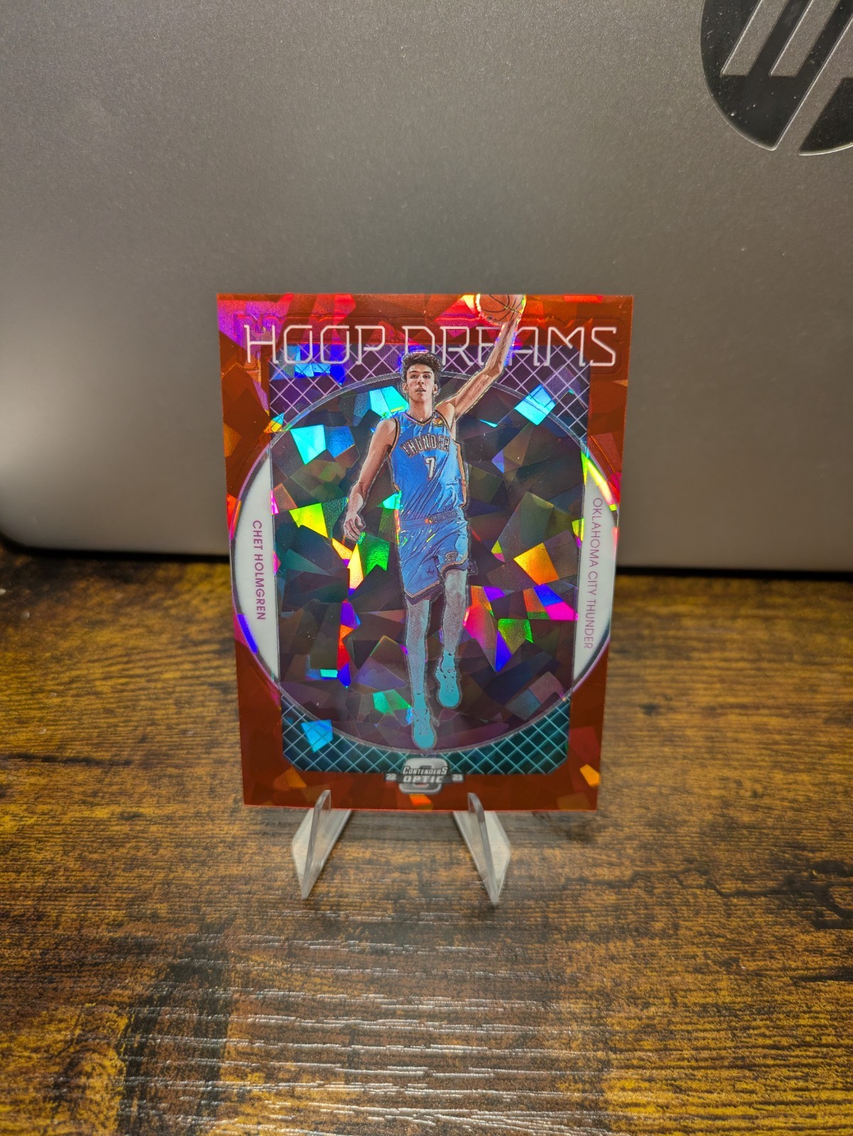 2022-23 Panini Contenders Optic - Hoop Dreams Chet Holmgren #18 Red Cracked Ice