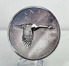 2020 Canada Goose 2 oz .9999 Silver Coin Toned Low Mintage