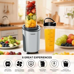 Blender for Smoothies and Shakes with 20oz Travel Lid, 18000RPM Hight Speed