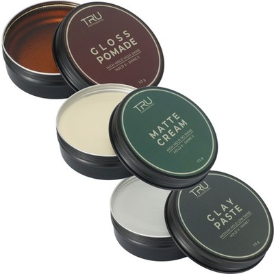 TRU Haarstyling - Matte Cream, Clay Paste, Gloss Pomade, Aludose 113g