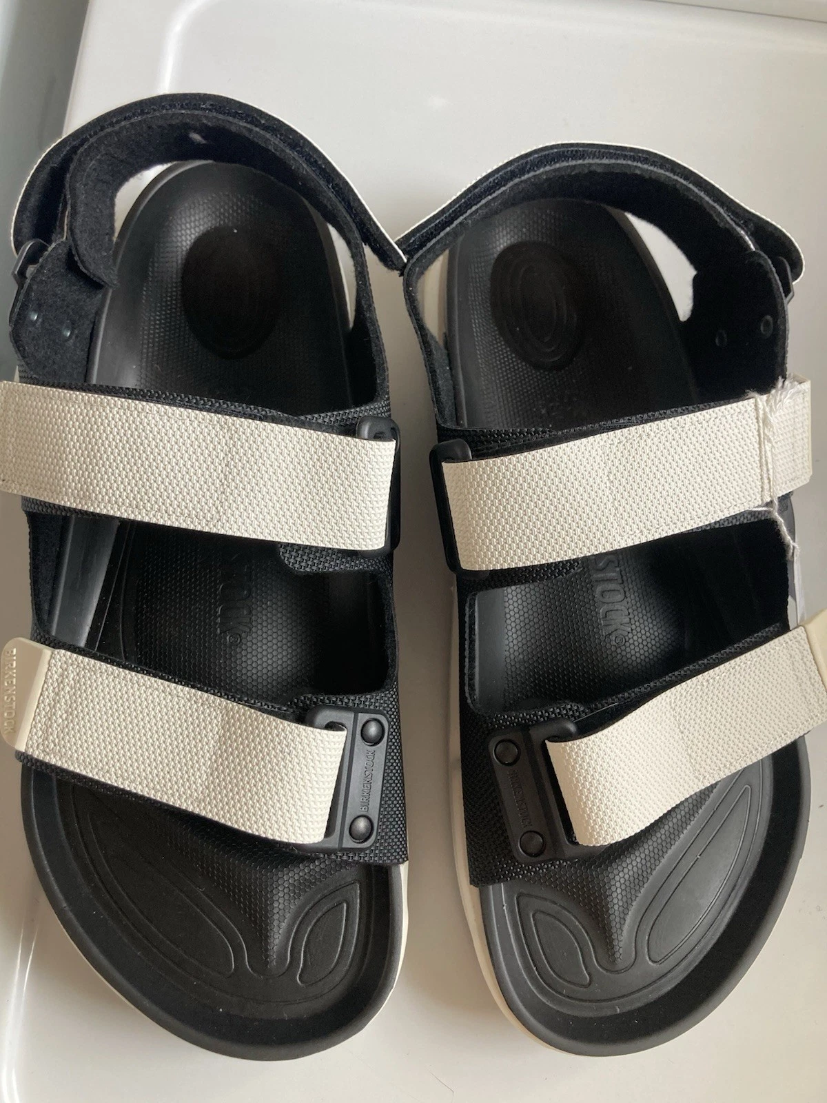 Birkenstock Tatacoa Bork-Flor Futura Black White Size 43 (Fast Ship)