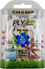 Champ Zarma FLYtee MyHite 25-Count Golf Tees, 3 ¼" - White/Stripe Mix