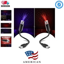 2 Pack USB Star Projector Night Light Adjustable Romantic Projector Car Inter...