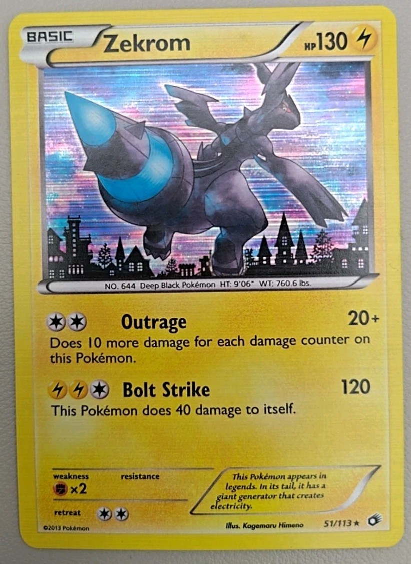 Zekrom 51/113 Holo Legendary Treasures Pokemon TCG - LP