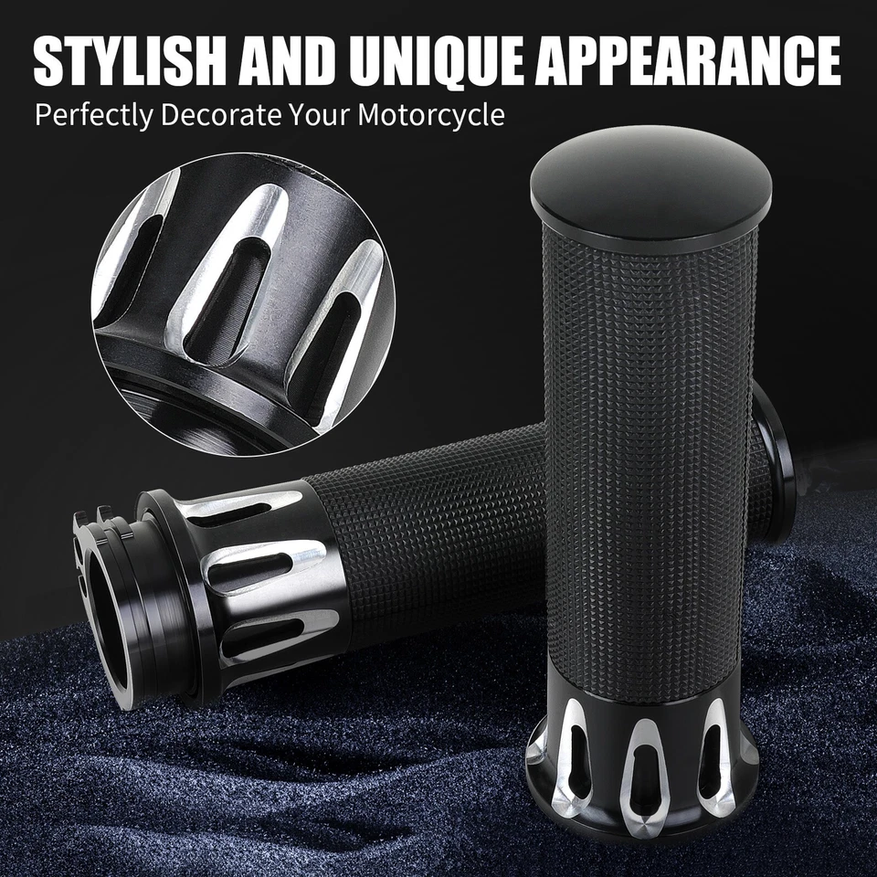 Empuñaduras de manillar de motocicleta CNC de 1"" para Suzuki Intruder VL 800 Marauder 800 Foto 4 de 4