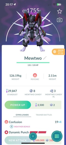 pokemon go Armored Mewtwo