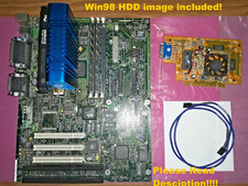 Intel 440BX ISA motherboard Yamaha XG sound PII 350MHz 192MB TNT2 16MB PCI combo