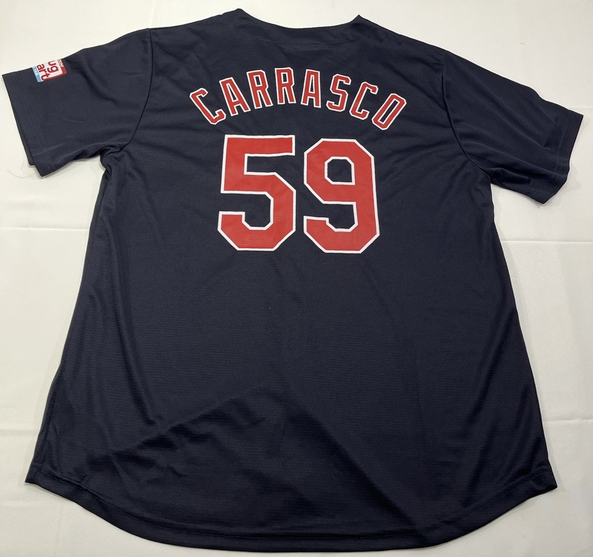 Cleveland Guardians Carlos Carrasco 59 Jersey Mens XL Navy Blue Match-Up MLB