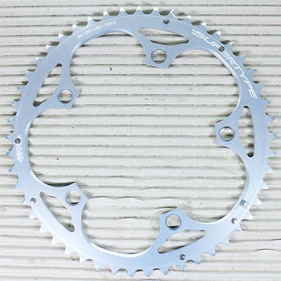 Miche Supertype Kettenblatt 49 Zähne 130 mm 5 Arm 9 10 fach Alu 7075 silber