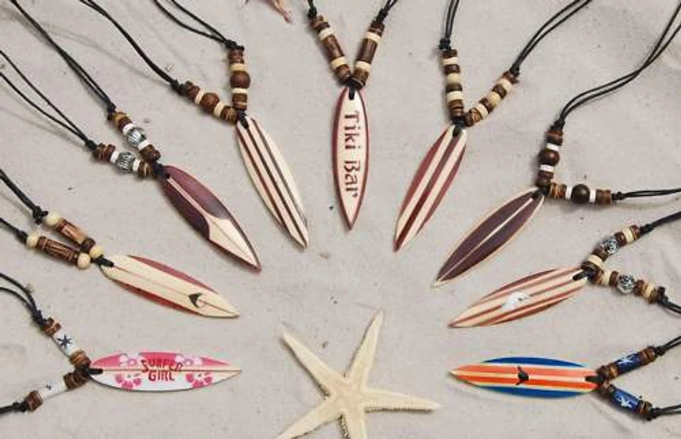 BUANA 20x Surferkette Surfboard Großhandel Schmuck / n303--