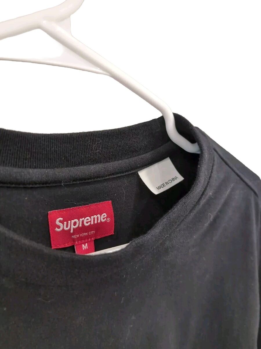 Supreme Cut Out L/S Top Washed Black Medium Long sleeve Supreme Cut Out L/S Top Washed Black Medium Long sleeve