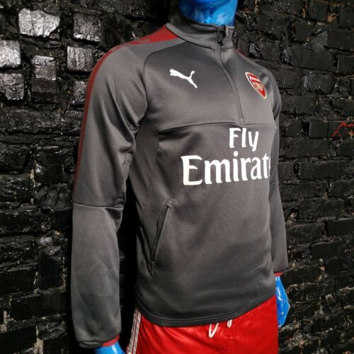 Arsenal The Gunners Training Jacket Long Sleeve Gray Puma 751703 Mens Size S