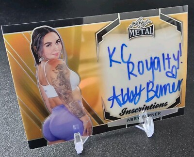 ABBY BERNER - 2024 Leaf Metal Inscription - GOLD - KC ROYALTY - Only