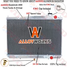 3 Row Radiator For 1998-2004 02 Nissan Frontier/ 2000-2004 Xterra 2.4L 3.3L AT