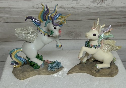 The Hamilton Collection Rainbow Dreams Sweethearts Unicorns Delicate Blossom - Picture 5 of 11