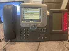 Cisco CP-7970G -SIP ASTERISK Ready VoIP PoE Color LCD Touch Screen & Ext. Module