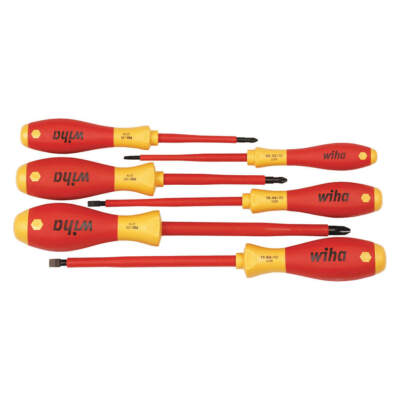 WIHA 32092 Insulated Screwdriver Set, NmPcs6 5LW89
