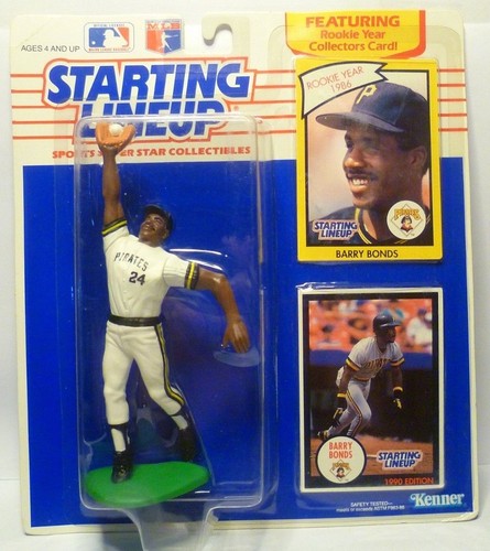 1990 BARRY BONDS - Starting Lineup - SLU - Sports Figurine - PITTSBURGH PIRATES