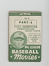1938 Goudey Baseball Flip Movie Booklet #9 Paul Derringer Part 1 Movies