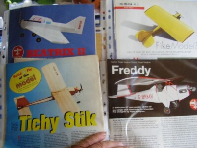 LOOK JOB LOT X 15 MODEL AIRCRAFT PLANS WITH BUILD INSTRUCTIONS FOR  AEROMODELLER