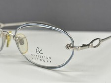 Christian Lacroix Eyeglasses Frames Woman Round Oval Blue Silver 6321 NP:454