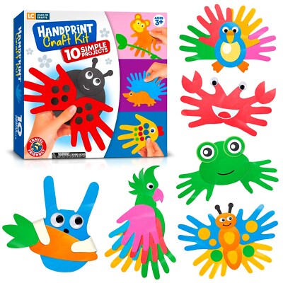 Arts and Craft Kit for Toddlers and Preschoolers, Easy Crafts for Kids Ages 3-5 