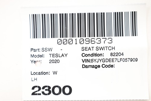 Interruptor lumbar asiento delantero izquierdo Tesla Model Y 2020-2025 OEM 109852900F - Imagen 13 de 13