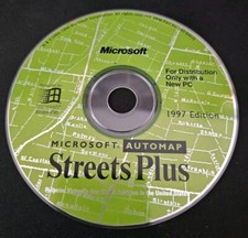 Microsoft Automap Streets Plus 1997 Edition CD