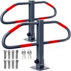 MONZANA® 2x Parkplatzsperre Parkbügel Sperrpfosten integriertes Schloss Stahl