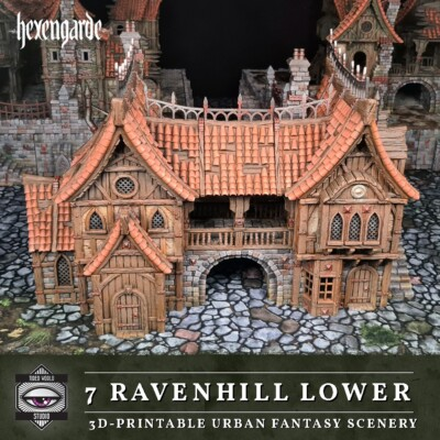 #ad Hexengarde 7 Ravenhill Lower 32mm Scale Building for Frostgrave Mordheim Damp;D $69.99