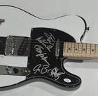 THE DOOBIE BROTHERS SIGNED CUSTOM GUITAR TOM PAT MCDONALD SKUNK JON 5X JSA COA — photo 2
