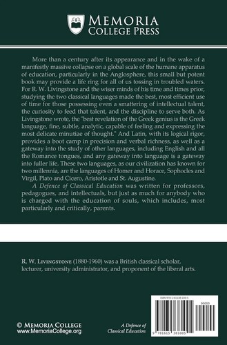 A Defence of Classical Education Perfect Paperback – January 1, 2024 - Picture 2 of 3