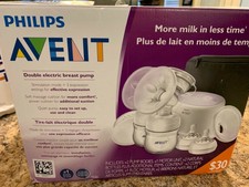 philips avent double electric breast pump with breastfeeding accessories