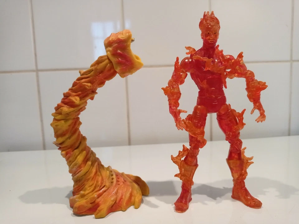 Marvel Legends Torche Humaine 4 Fantastiques Flame On 2005 Parlante - Photo 2/4
