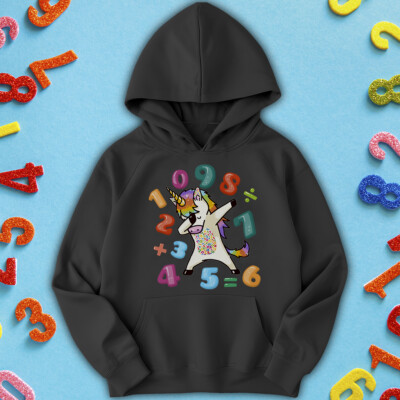 Jungen Mädchen Pullover Hoody Dabbing Einhorn Regenbogen nationale Ziffernzahlentag #ND