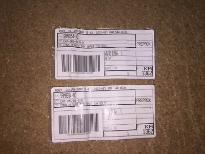 (2 PIECE LOT) EHT-105-01-S-D, SAMTEC, CONN HEADER 2MM 10POS T/H GOLD