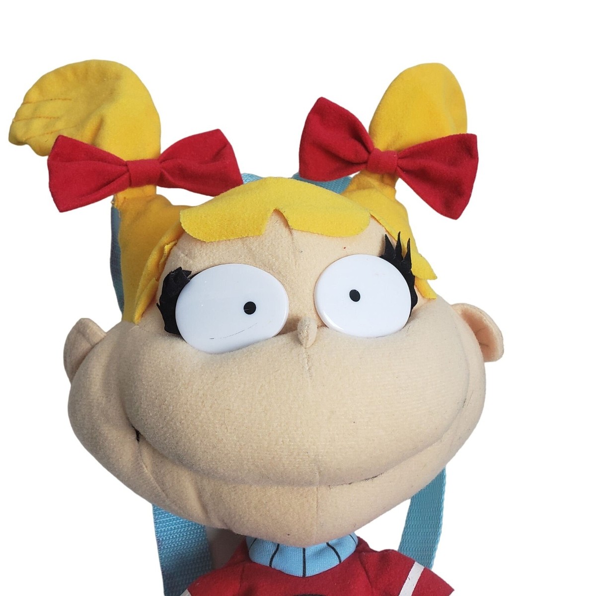 Rugrats Angelica Vintage 1999 Plush Backpack Rugrats 1999 Vintage Angelica Plush Backpack Zip Pocket Y2K  main image 3