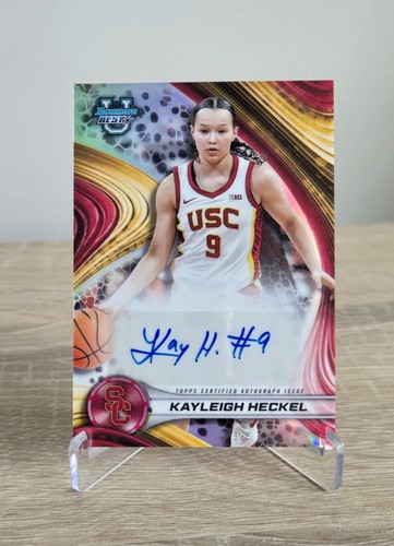 2024-25 Bowman University Best Kayleigh Heckel Refractor Auto