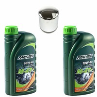 MotoröL Set 10W40 2 Liter + ÖLfilter HF174C FüR Harley Davidson V-Rod 1130 V Rod