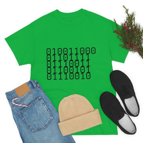 Unisex Heavy Cotton Tee Binary for LOSER and Loser on back of shirt - Bild 81 von 145