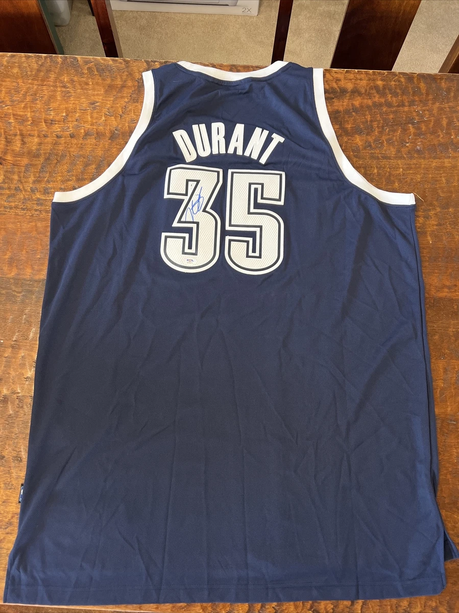 Kevin Durant Signed Thunder Jersey - PRO Authentic - Dark Blue