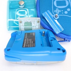 Pokemon Mini Console Blue MIN001 w/ Pok&eacute;mon Center Limited Cases Party Cartridge