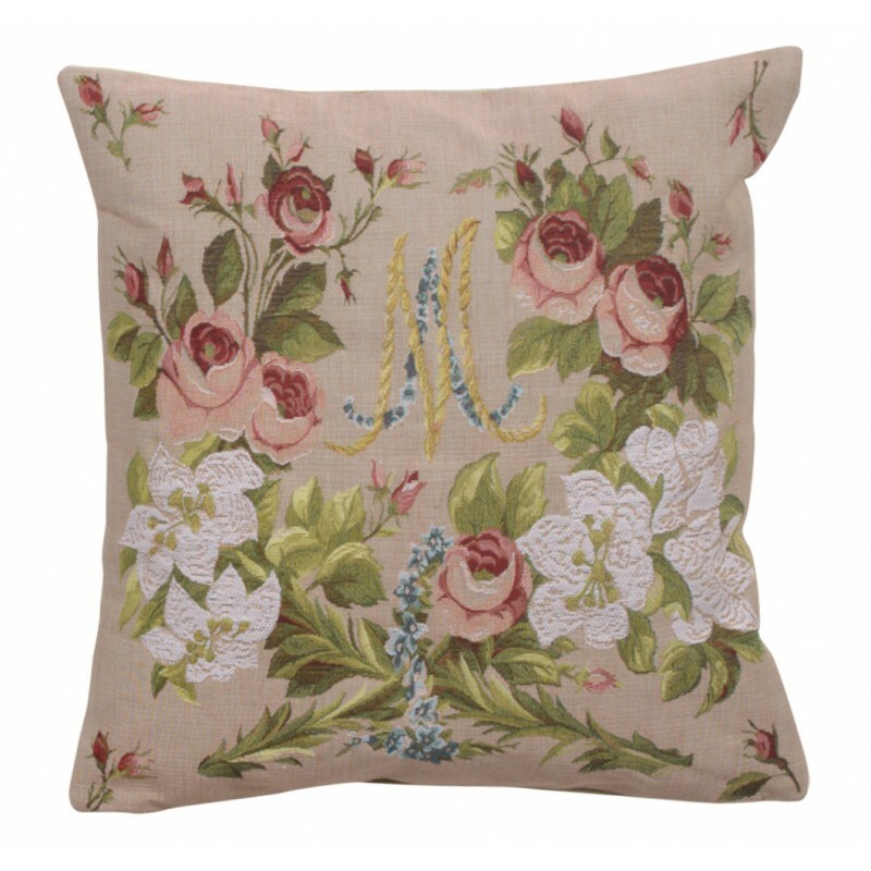 Marie Antoinette I French Cushion a - H 19 X W 19(cushion) Cream