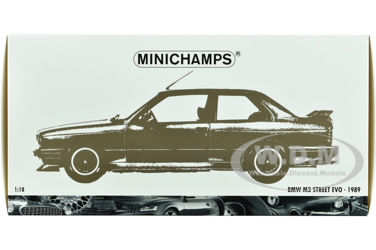 1989 BMW M3 STREET EVO DARK BLUE 1/18 DIECAST MODEL CAR MINICHAMPS