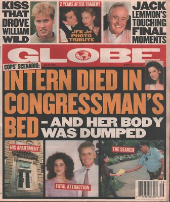 2001 July 17 Globe Magazine JFK Jr Prince Harry Jack Lemmon Destiny's Child