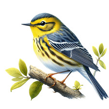 Wall Decal Sticker Watercolour Spring Bird Wall Sticker 18X18cm Large