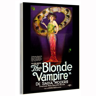 1922 The Blonde Vampire Horror Movie Poster or Canvas Home Decor