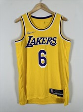 Nike Los Angeles Lakers Lebron James Swingman Jersey Mens Medium/44 DB3576-731