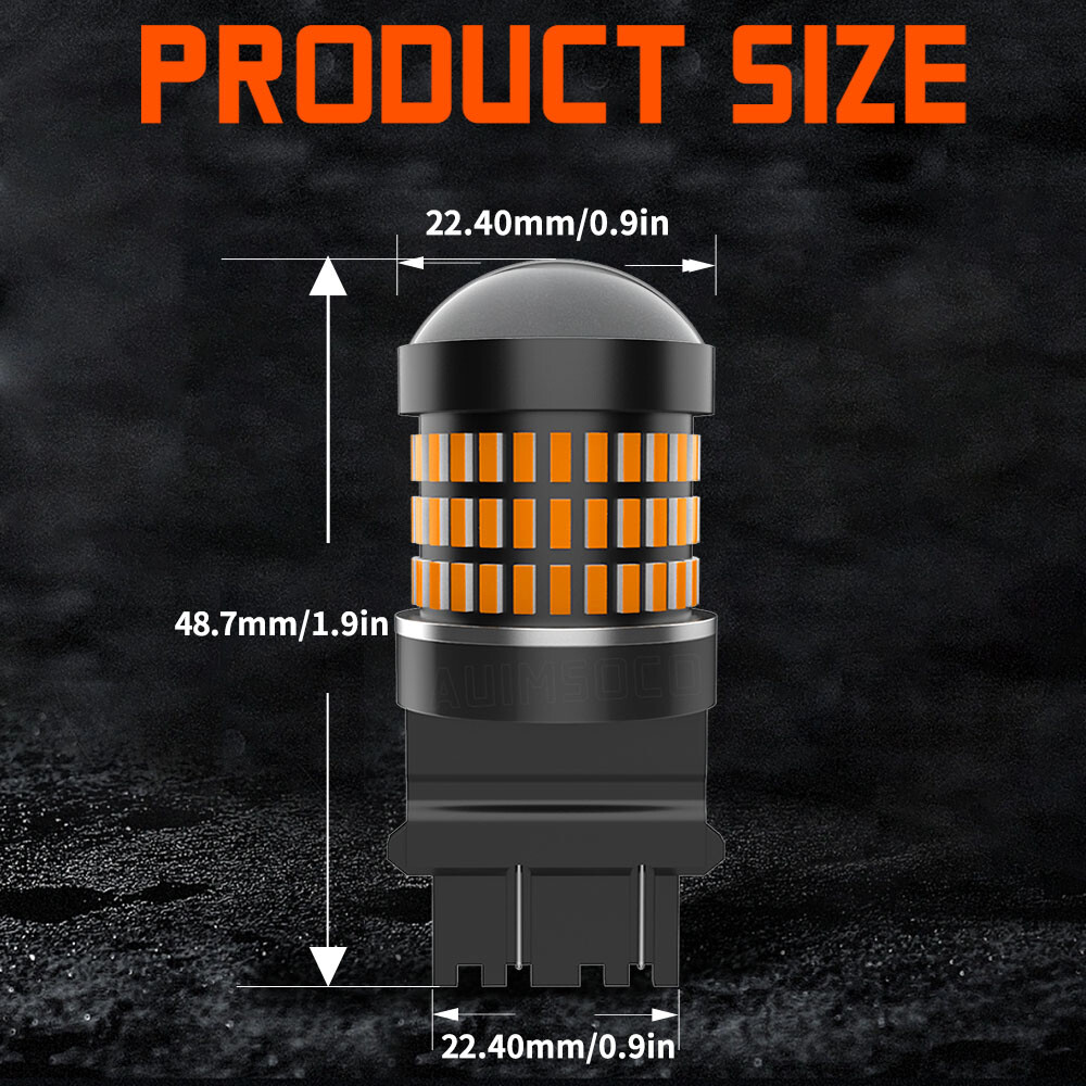 Find NEW 3157 SUPER BRIGHT WHITE 45X 3528 SMD LED FRONT TURN SIGNAL LIGHT BULB DC 12V In Mira - Foto 9