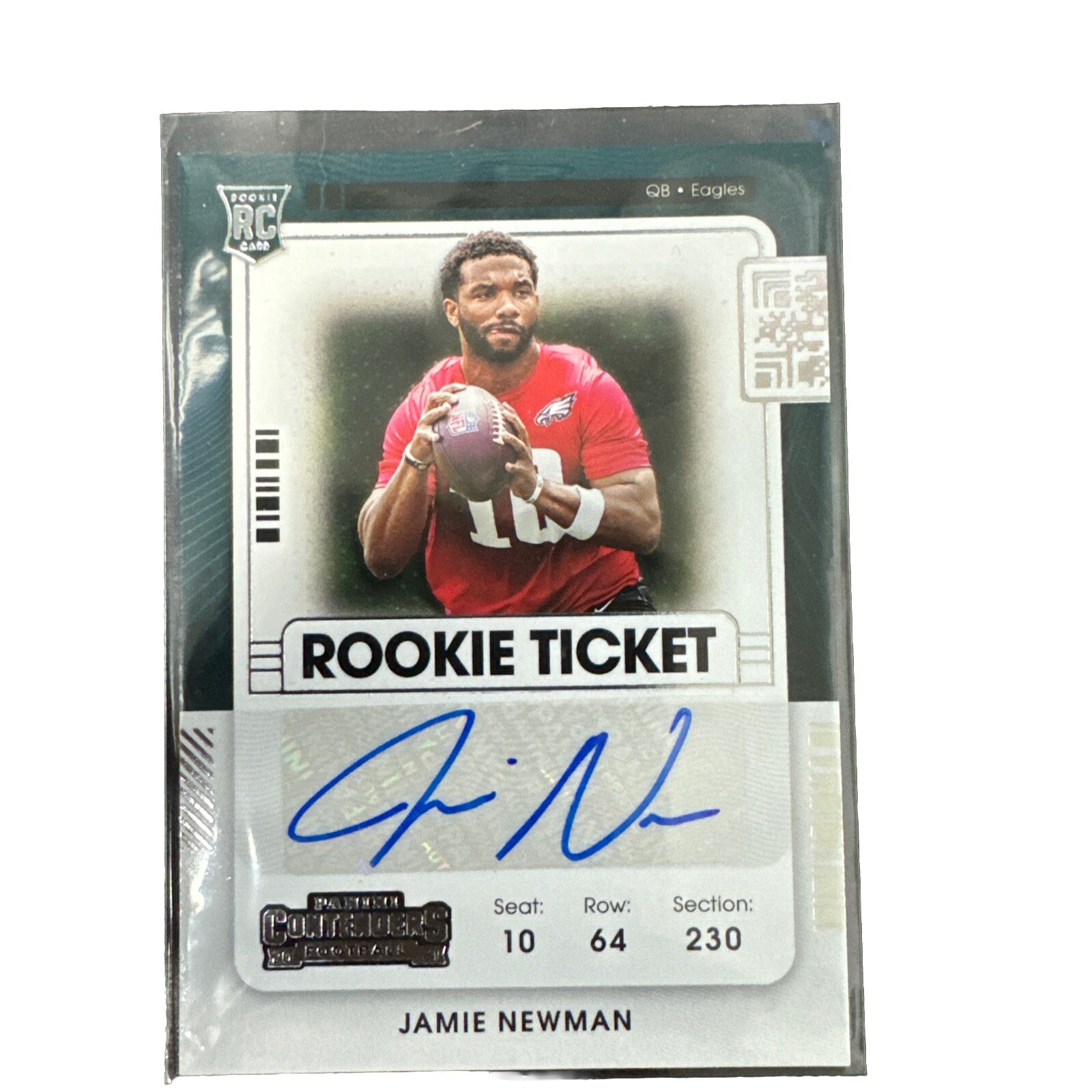 2021 Panini Contenders - Rookie Ticket Jamie Newman #300 (AU, RC)